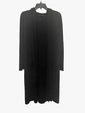 Cyrus Black long cardigan with hood